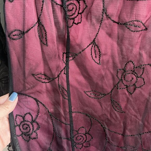 Michel Desjardins Maxi Lace Fairy Goth Dress Long Sleeve Y2K Vintage Romantic S? - Picture 11 of 15